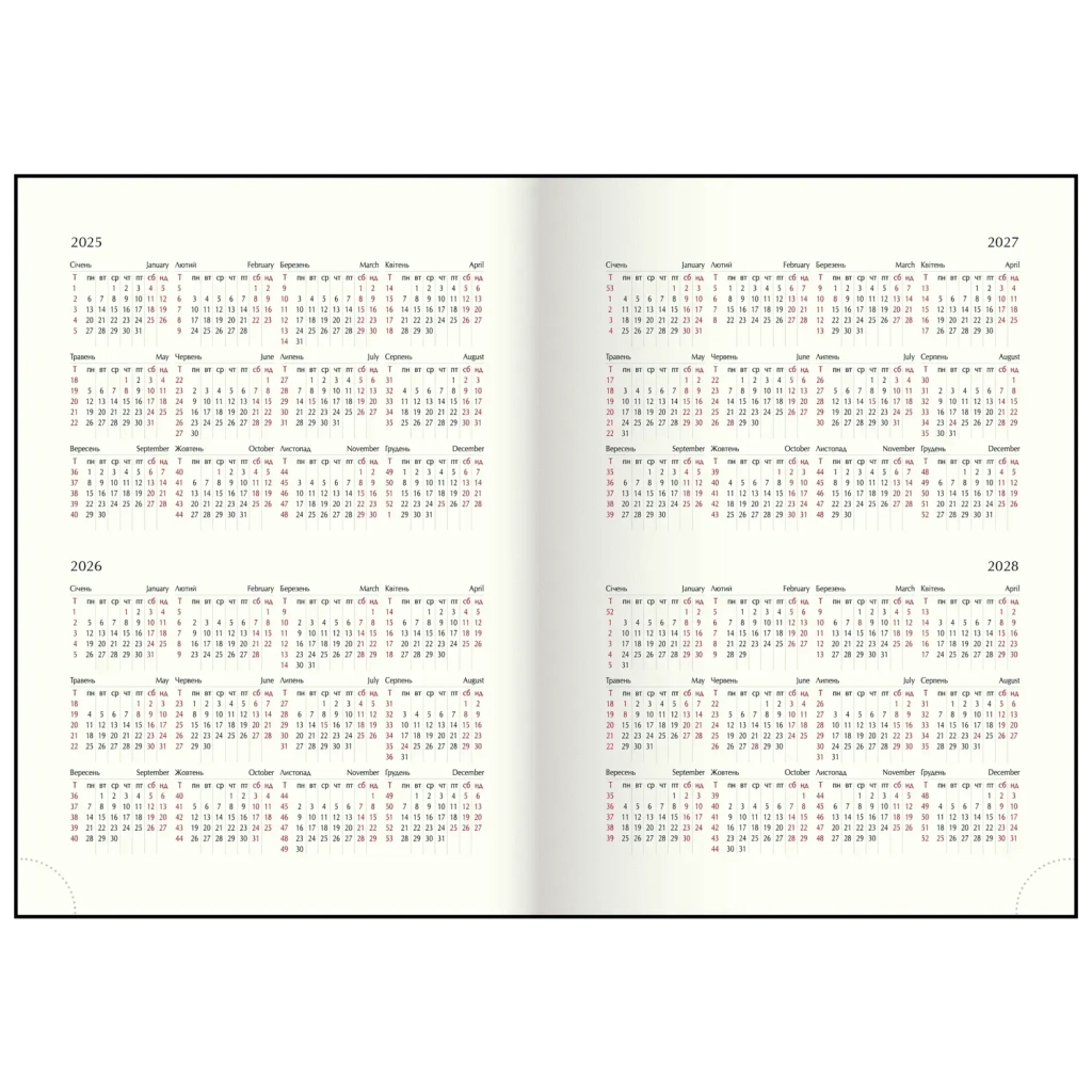 Тижневик Buromax датований 2026 POWER, A5, блакитний (BM.2157-14) - зображення 7