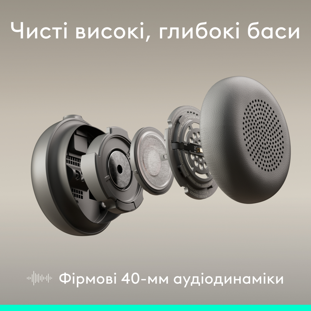 Навушники Logitech Zone Wired 2 for Business USB Graphite (981-001615) - зображення 4