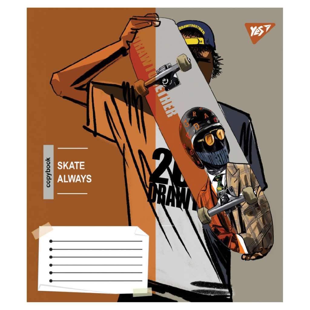 Зошит Yes Skate is always А5 60 аркушів клітинка (767815) - зображення 6