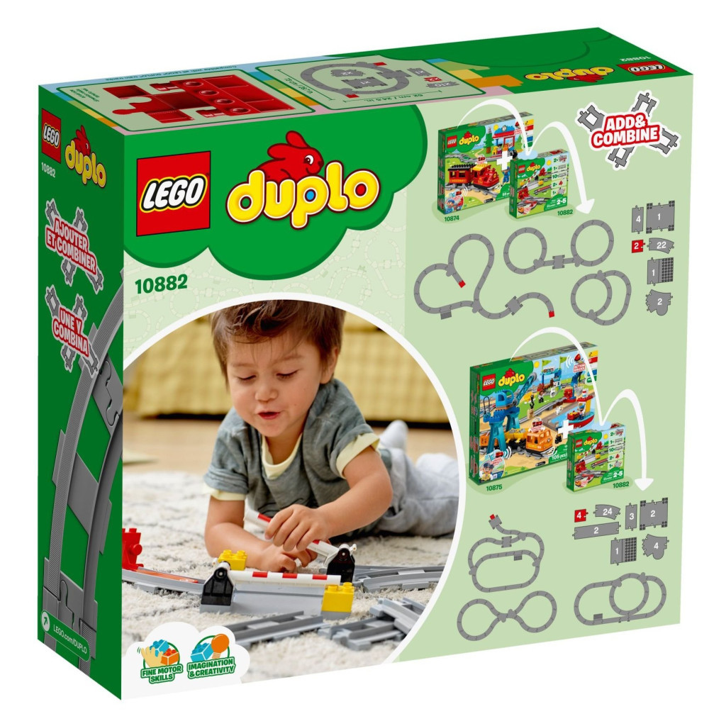 Конструктор LEGO DUPLO Town Рейки 23 деталі (10882) - зображення 7