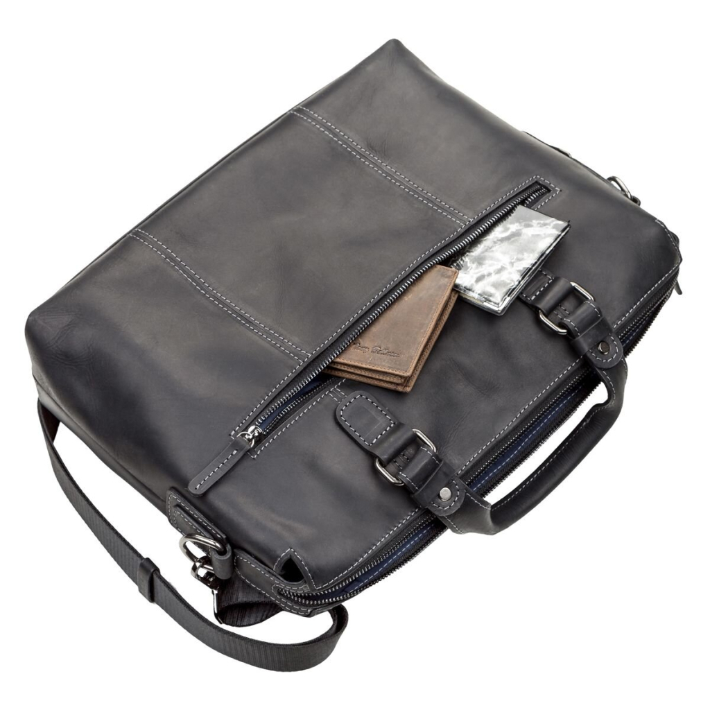 Сумка Shvigel Шкіряна Чорна (11111) - зображення 7