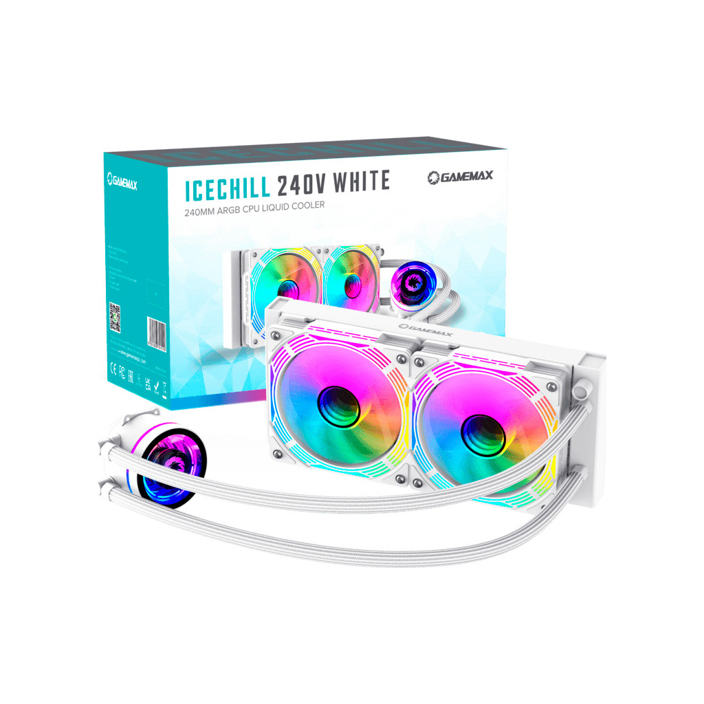 Система рідинного охолодження Gamemax IceChill 240V White - зображення 9