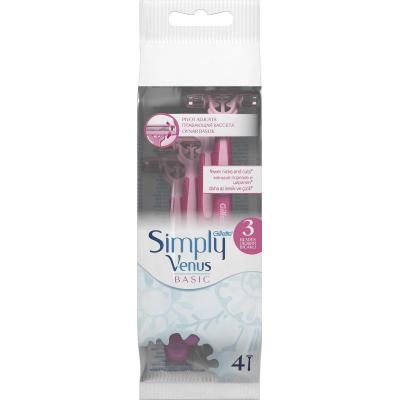 Бритва Gillette Simply Venus 3 Basic, 4 шт (7702018456758) - зображення 1