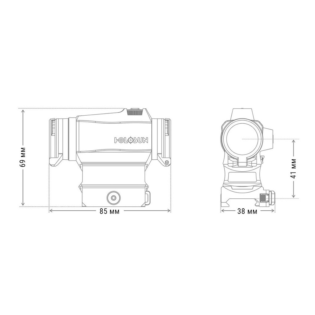 Коліматорний приціл Holosun HS515CM (747021) - изображение 5