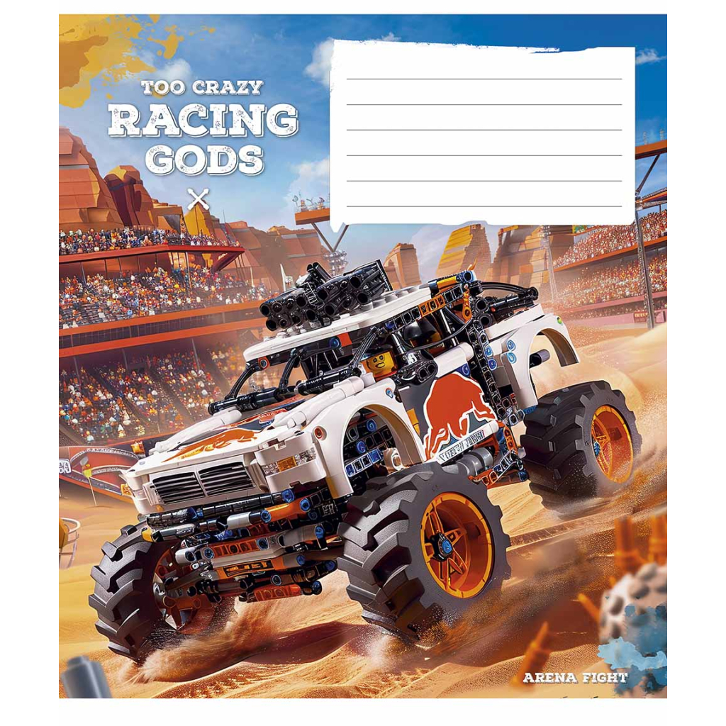 Зошит Школярик Racing gods 18 аркушів клітинка (018-3469K) - зображення 5