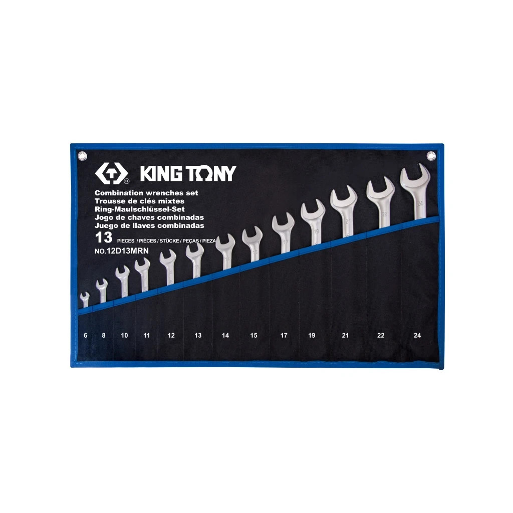 Ключ KING TONY комбінований 6-24 мм 13 шт. (12D13MRN) - зображення 1