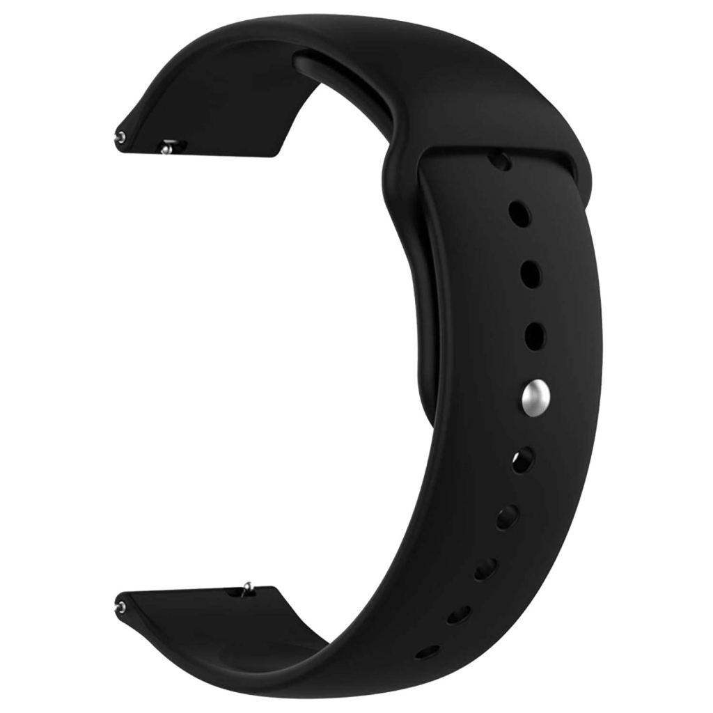 Ремінець до смарт-годинника Armorstandart Silicone Watch Strap 20mm Black (ARM60350) - зображення 1