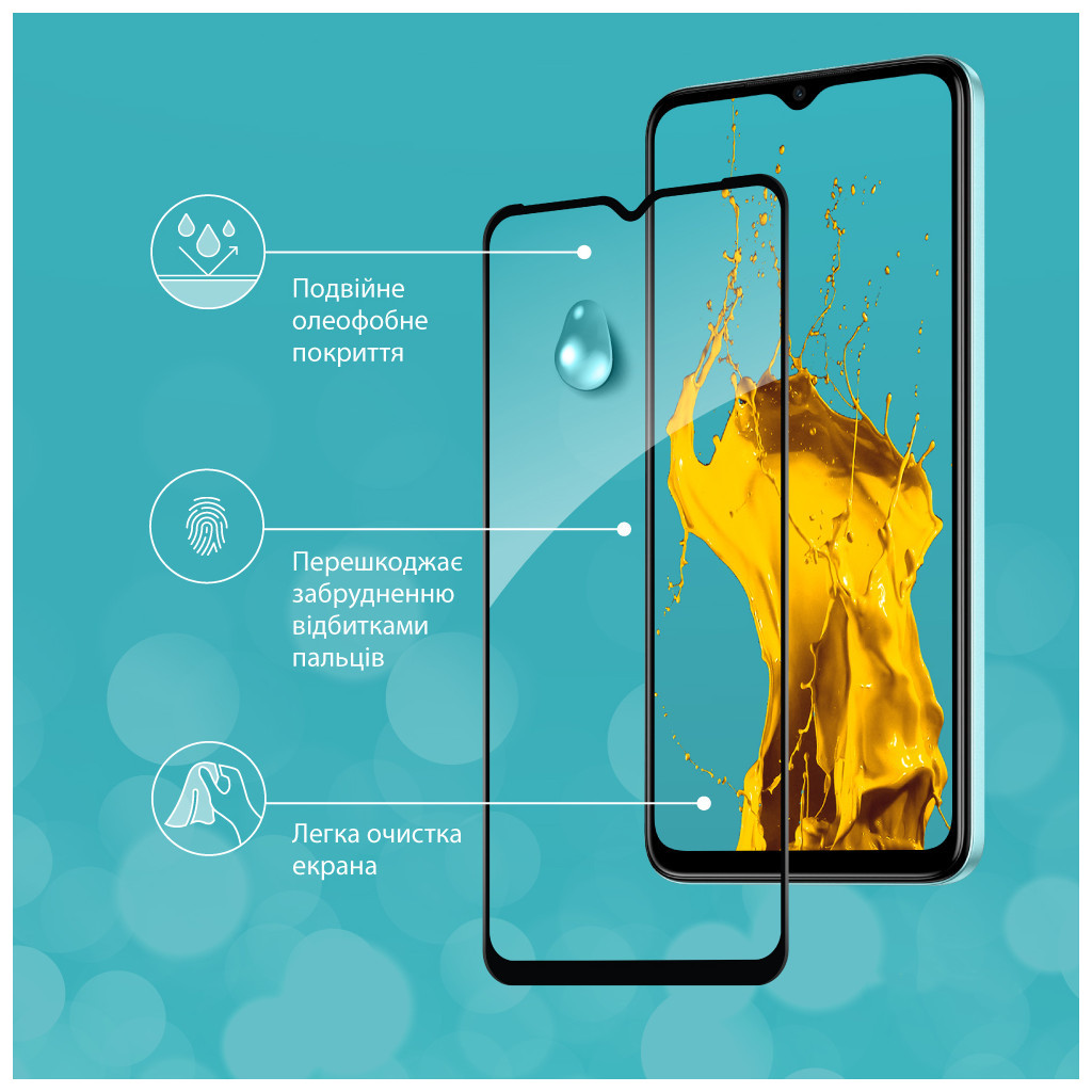Скло захисне Piko Full Glue Tecno Spark Go 2023 (1283126564857) - зображення 5