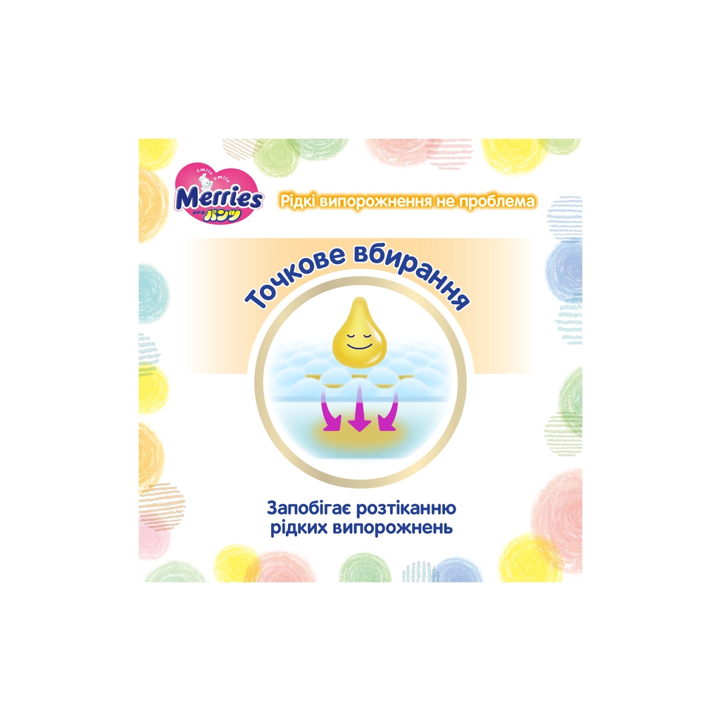 Підгузки Merries Ultra Jumbo M 6-11 кг 70 шт (4901301419002) - зображення 10
