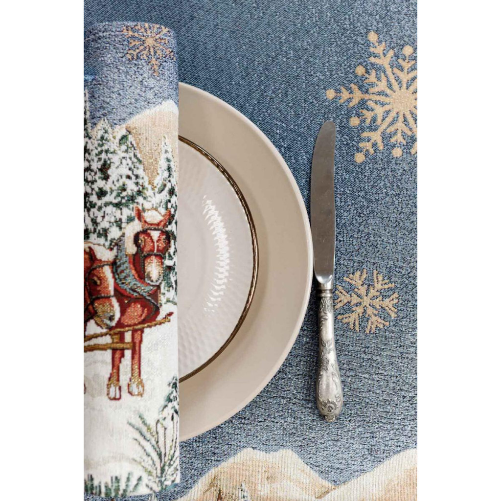 Серветка на стіл Прованс гобеленова Блакитне сяйво 30х50 см (4823093450226) - зображення 6