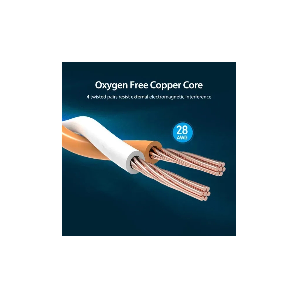 Патч-корд 10м, S/FTP cat 8 RJ-45 black Vention (IKABL) - зображення 7