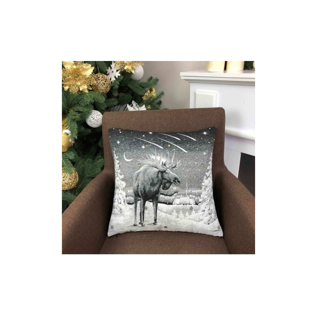 Наволочка Прованс Black Night Лось 45х45 см (4823093436275) - зображення 3