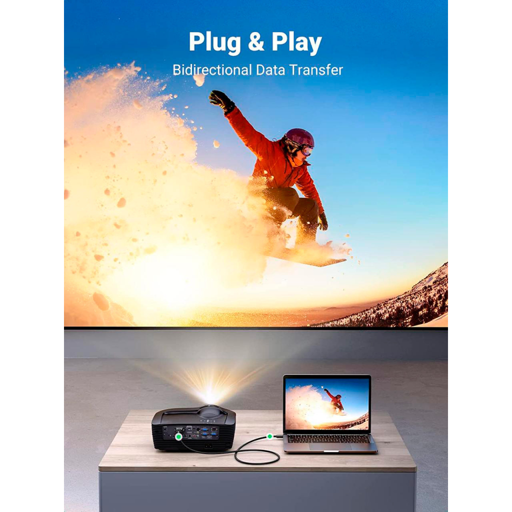 Кабель мультимедійний HDMI M to DVI M 1.5m HD106 black UGREEN (11150) - зображення 6