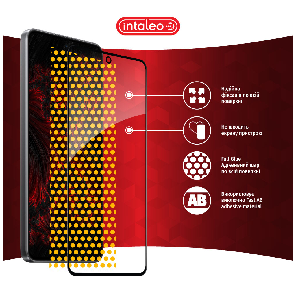 Скло захисне Intaleo Full Glue Xiaomi 12 Lite Black (1283126559389) - зображення 7