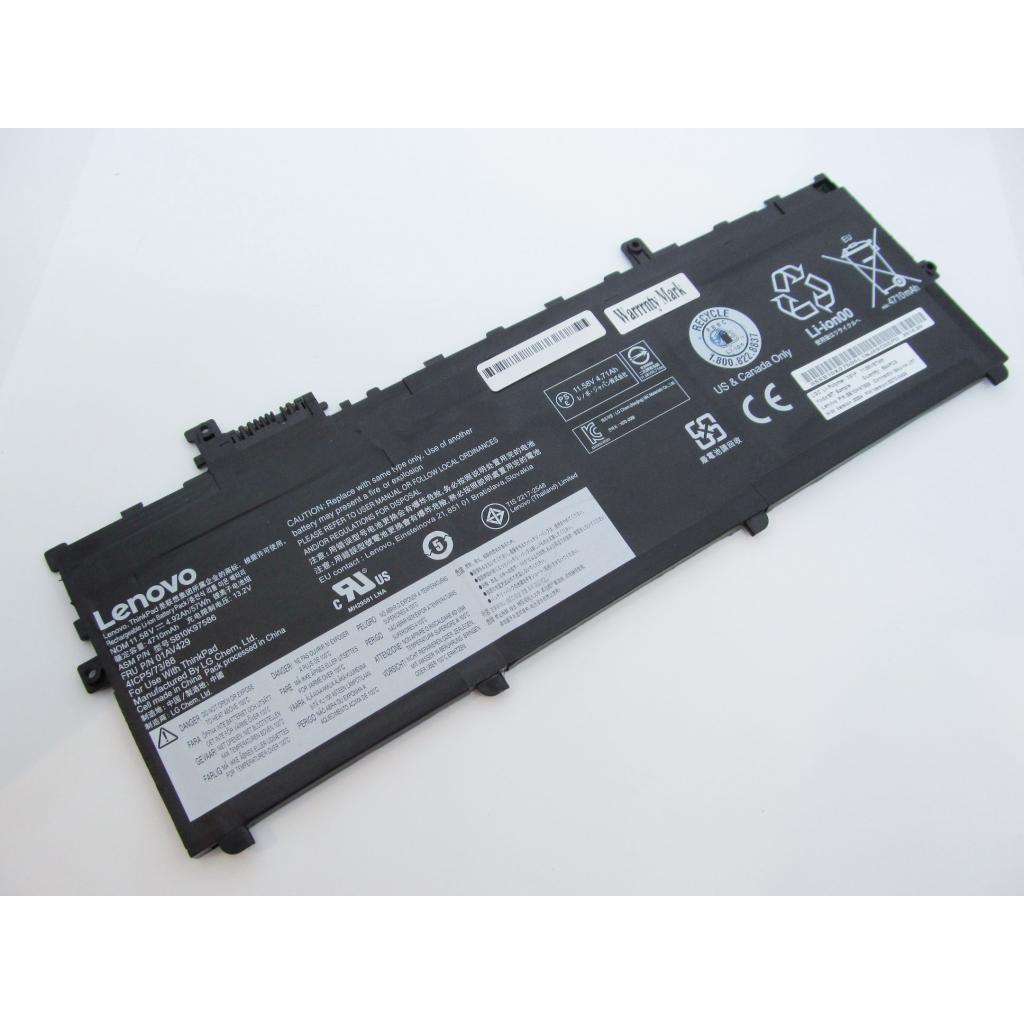 Акумулятор до ноутбука Lenovo ThinkPad X1 Carbon (5th Gen) 01AV429, 4920mAh (57Wh), 4cell, (A47248) - зображення 1