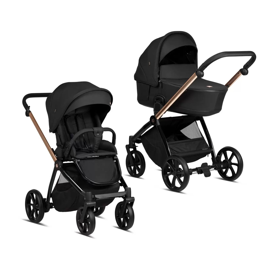 Коляска TUTIS Mio3 plus BLACK EDITION Rose Gold (1502292) - зображення 1