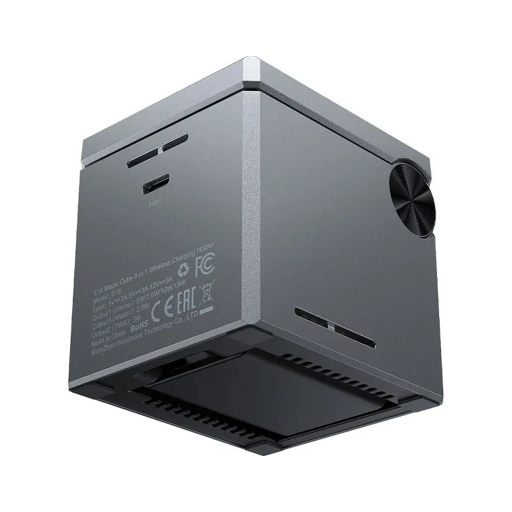 Зарядний пристрій Acefast Wireless QI 3in1 15W E18 Rubik''s (6974316282884) - зображення 3