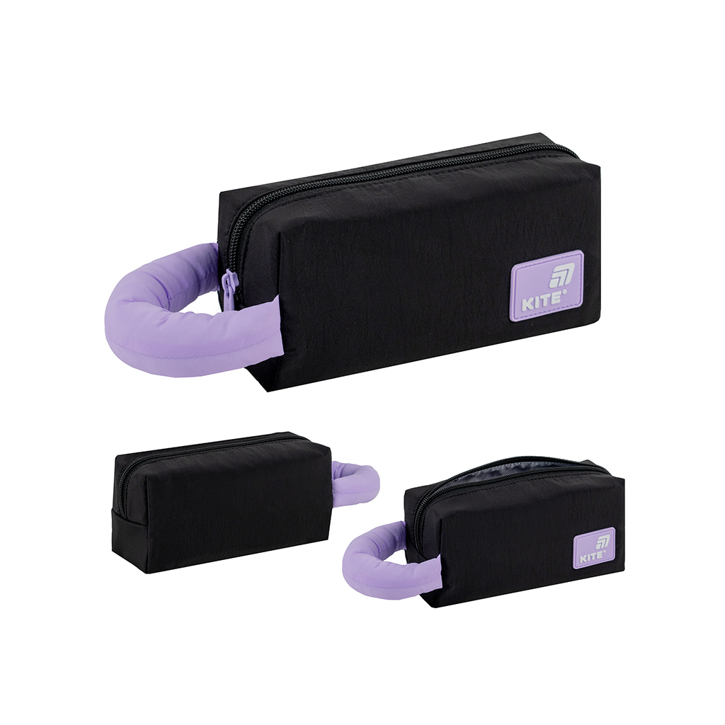 Пенал Kite 2703-4 чорно-фіолетовий (K25-2703-4) - зображення 1