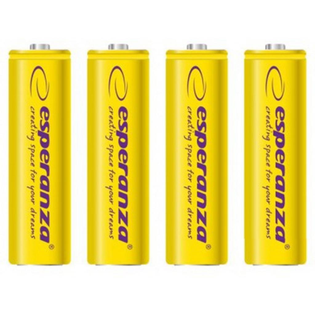 Акумулятор Esperanza AA 2000mAh Ni-MH * 4 yellow (EZA104Y) - зображення 1