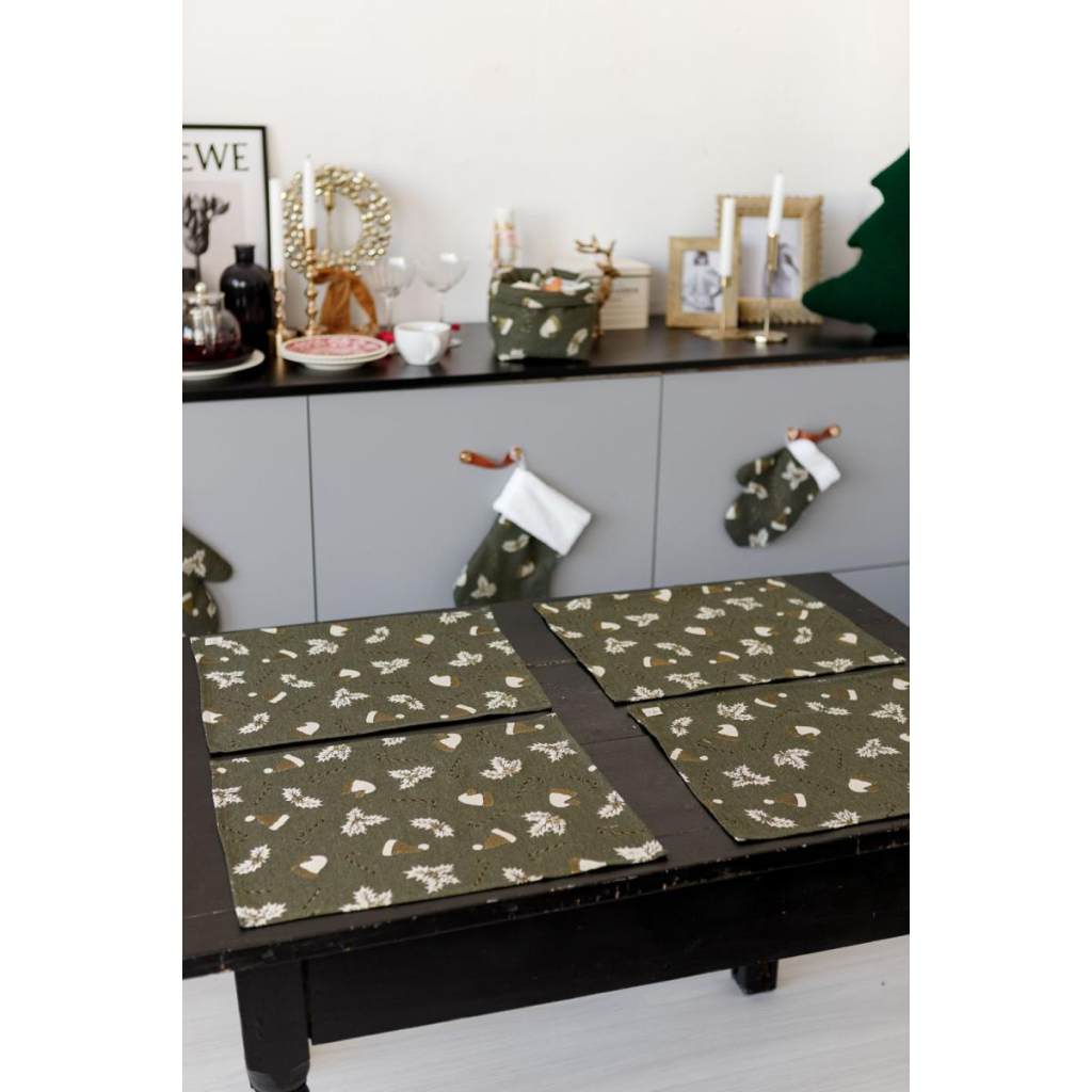 Серветка на стіл Прованс Шапочки на зеленому 35х45 см (036838) - зображення 3