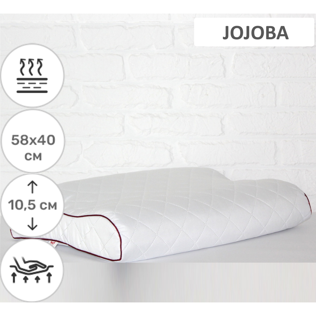 Подушка MirSon ортопедична 6042 Steep Line Jojo Aero 58х40х10.5 (2200003261653) - зображення 2