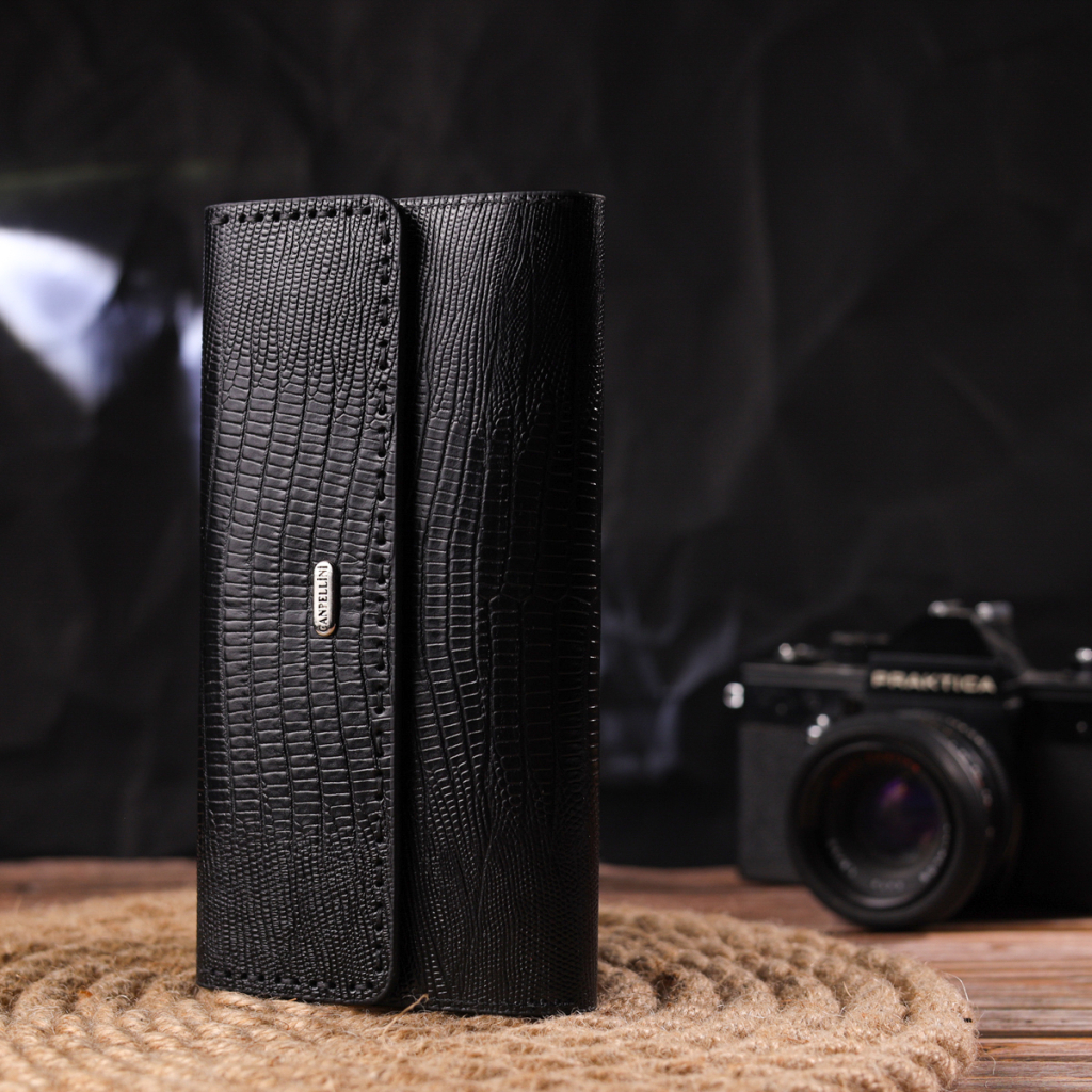 Гаманець Canpellini З натуральної шкіри Чорний (21664) - зображення 8