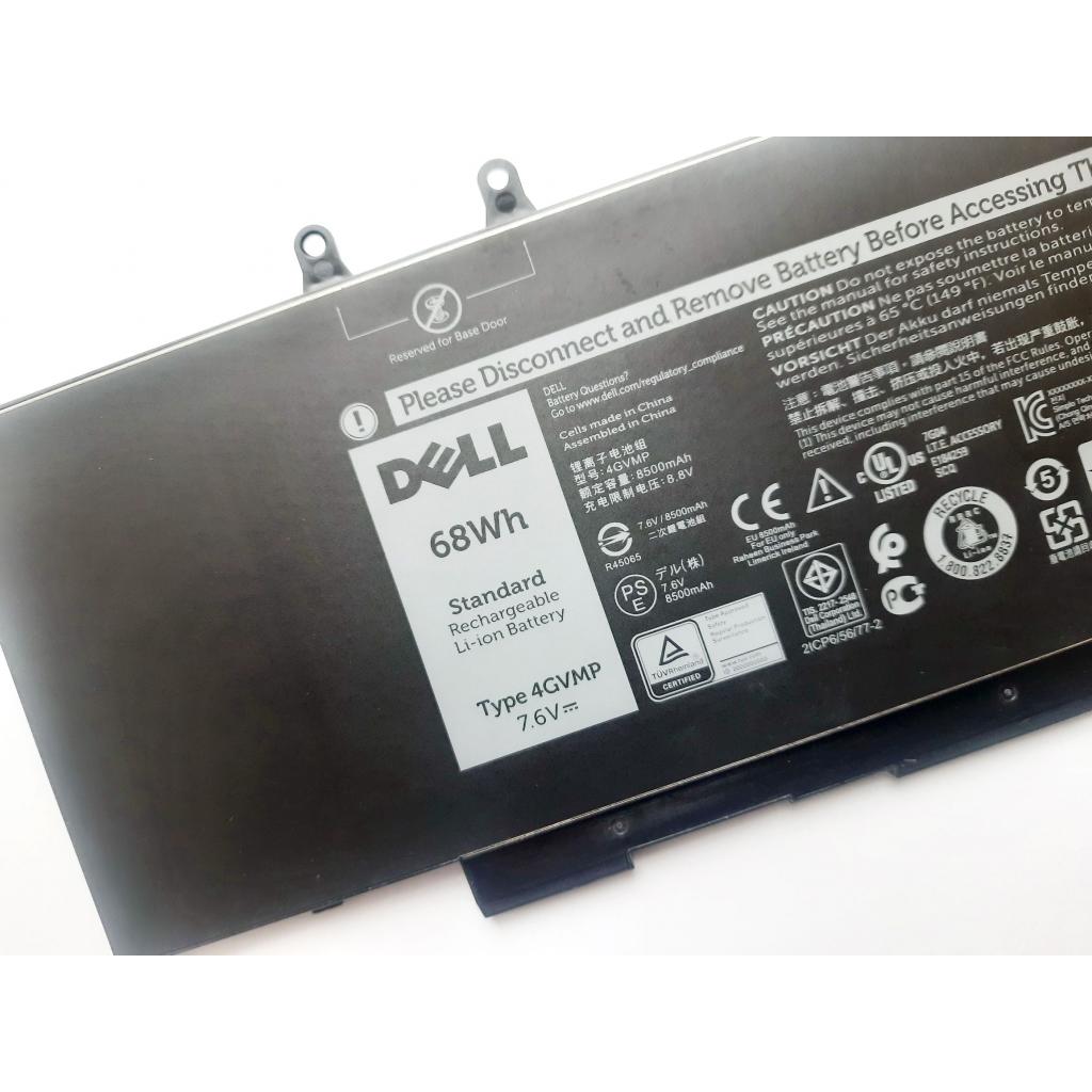 Акумулятор до ноутбука Dell Latitude 5500 4GVMP, 68Wh (8500mAh), 4cell, 7.6V, Li-ion (A47508) - зображення 3