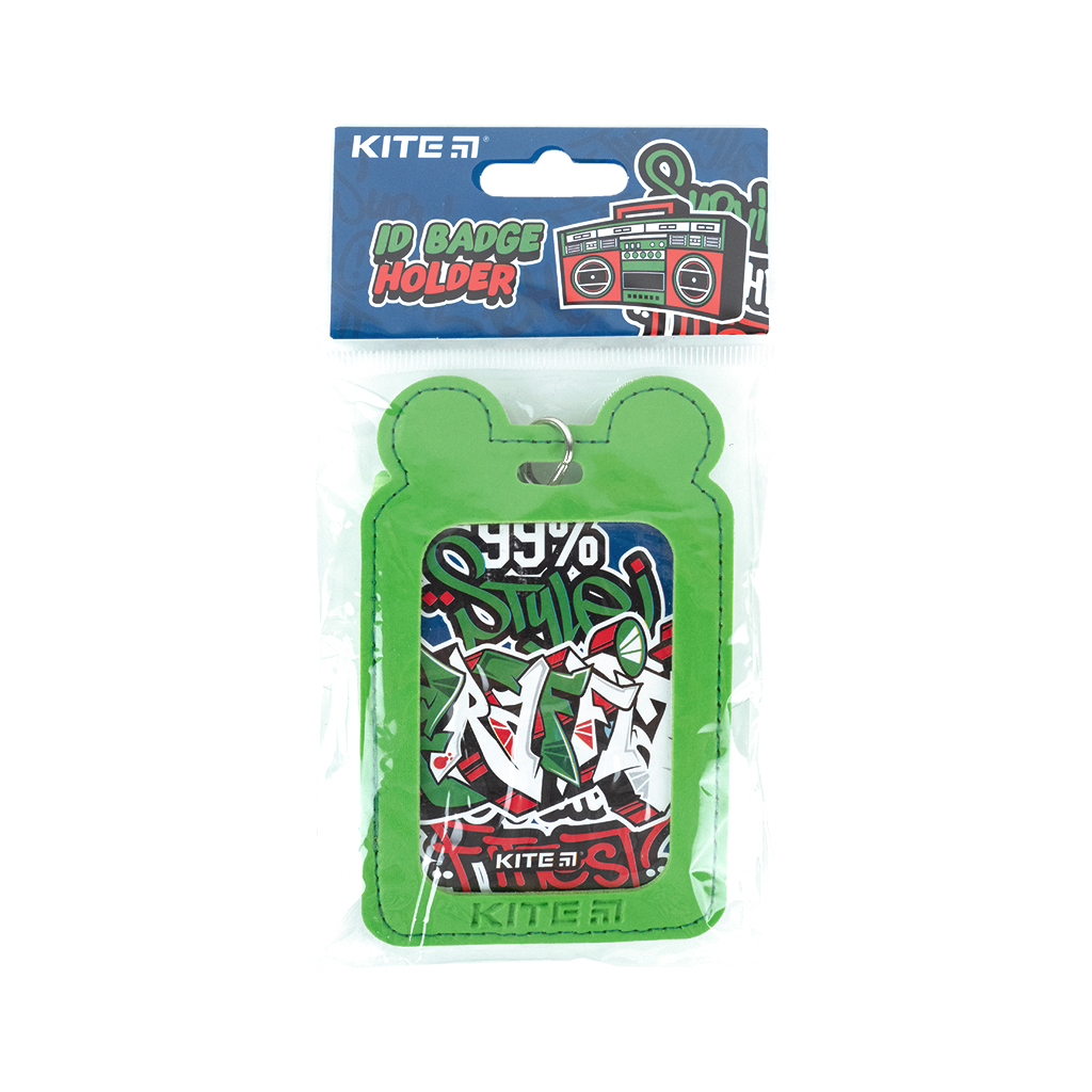 Бейдж Kite вертикальний на шнурку, зелений (K24-296-2) - изображение 4