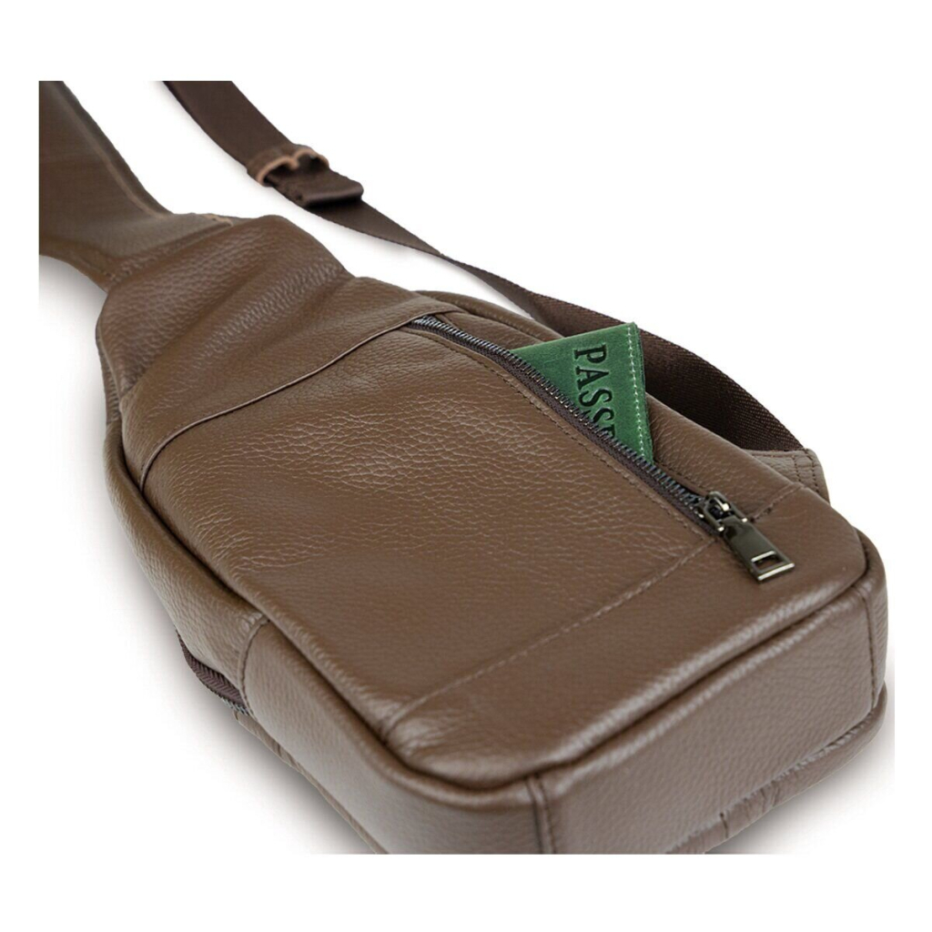 Сумка Vintage Шкіряна через плече Коричнева (14390) - зображення 7