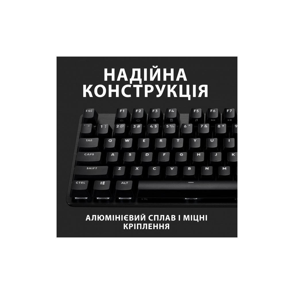 Клавіатура Logitech G413 TKL SE Mechanical Tactile Switch USB UA Black (920-010446) - зображення 4