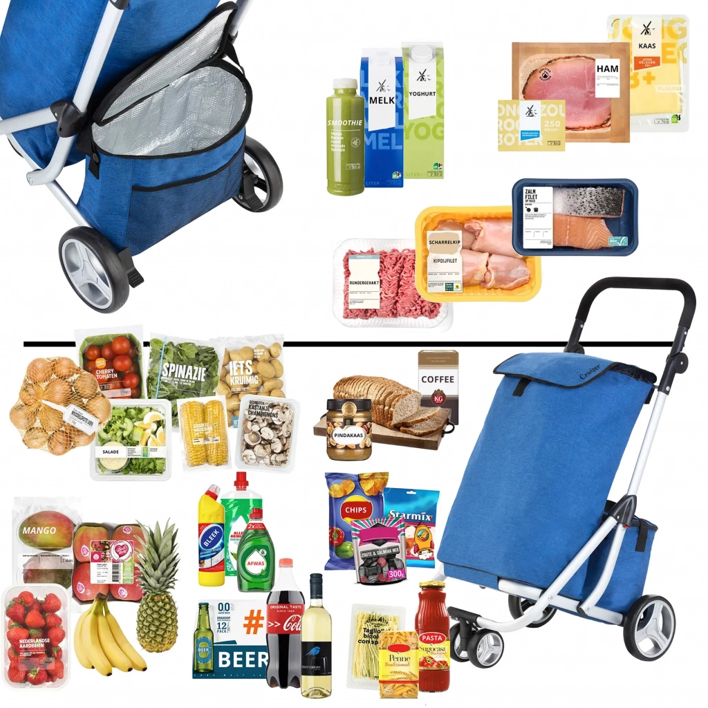 Сумка-візок ShoppingCruiser 3 Wheels 72 л Blue (928364) - изображение 8