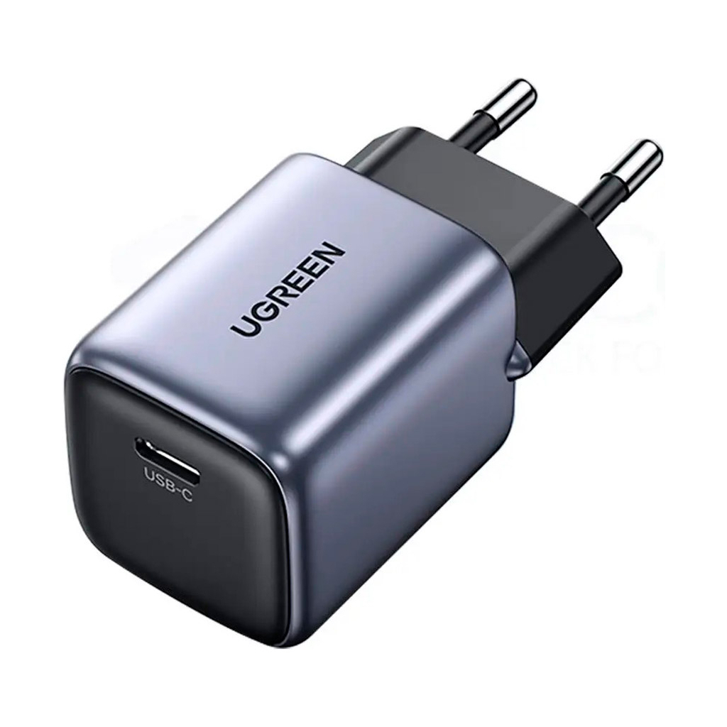 Зарядний пристрій Ugreen 1xUSB 30W Gan Type-C PD Nexode Mini Grey CD319 (90666) - зображення 1