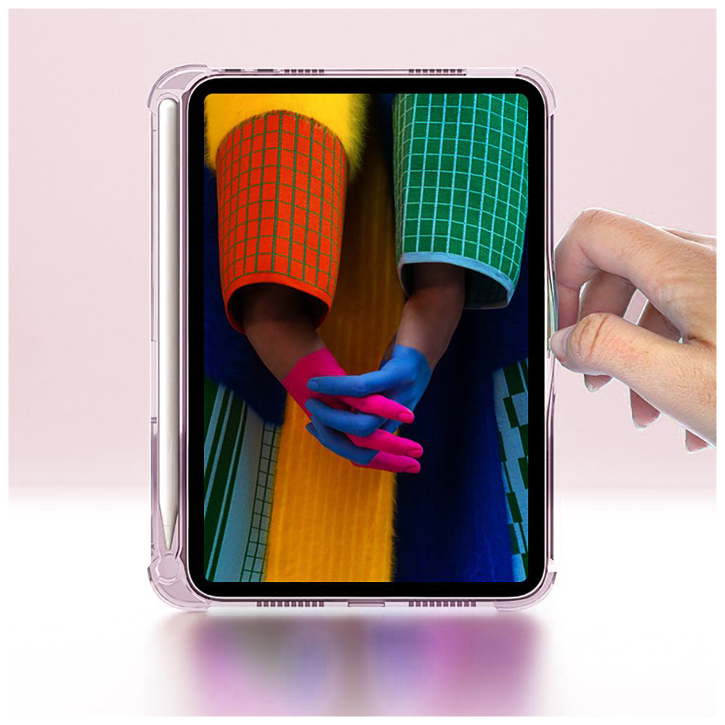 Чохол до планшета BeCover TPU Edge mount Pencil Apple iPad Air 5 (2022) 10.9" Pink (708773) - зображення 5