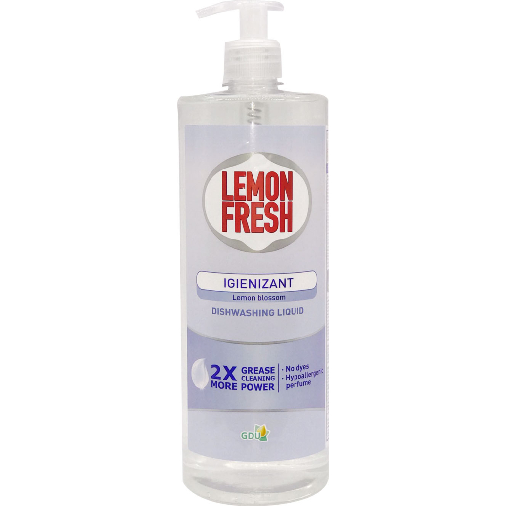 Засіб для ручного миття посуду Lemon Fresh Лимонний цвіт 1 л (4820167005825) - зображення 1