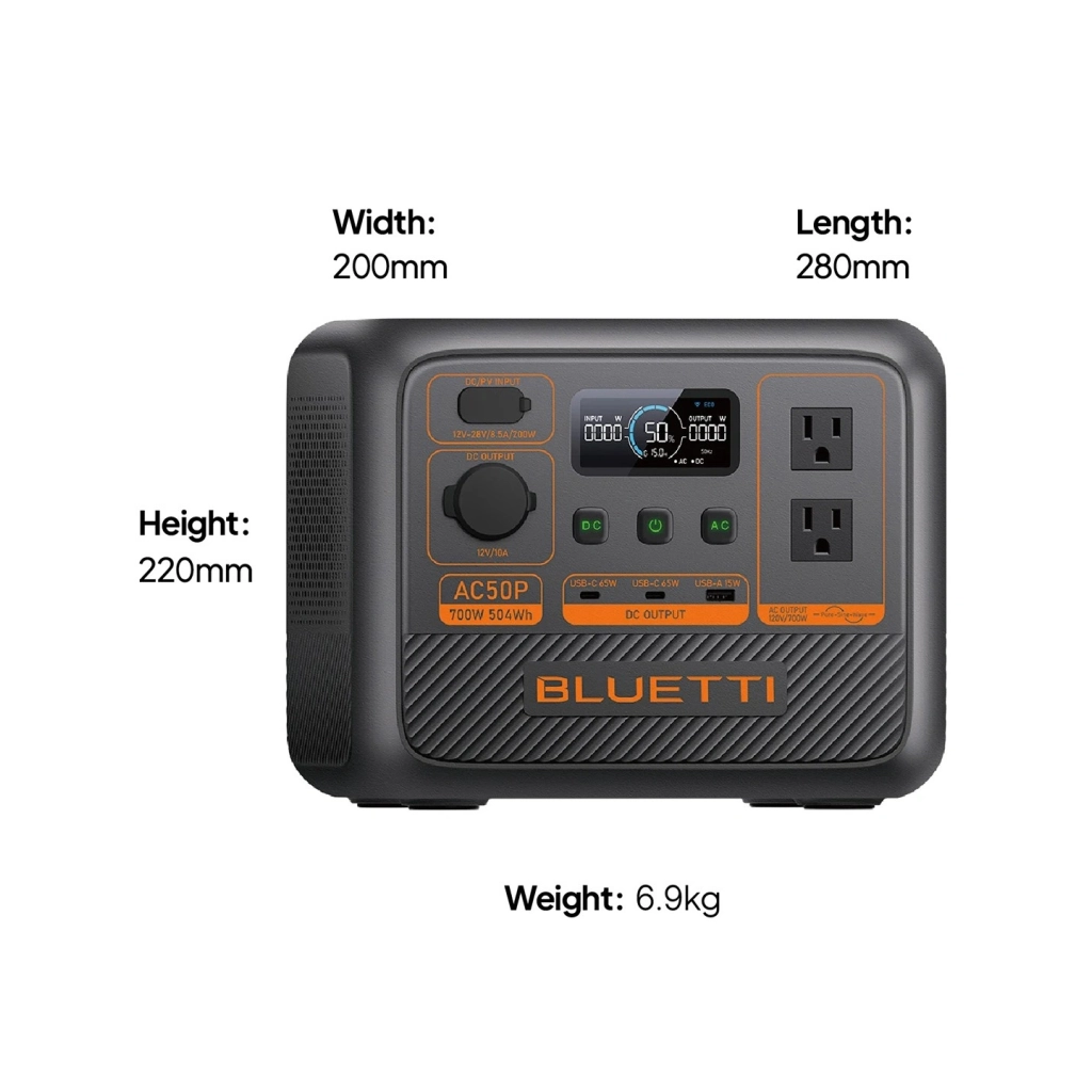 Зарядна станція BLUETTI PowerOak AC50P 700W (AC50P) - зображення 3