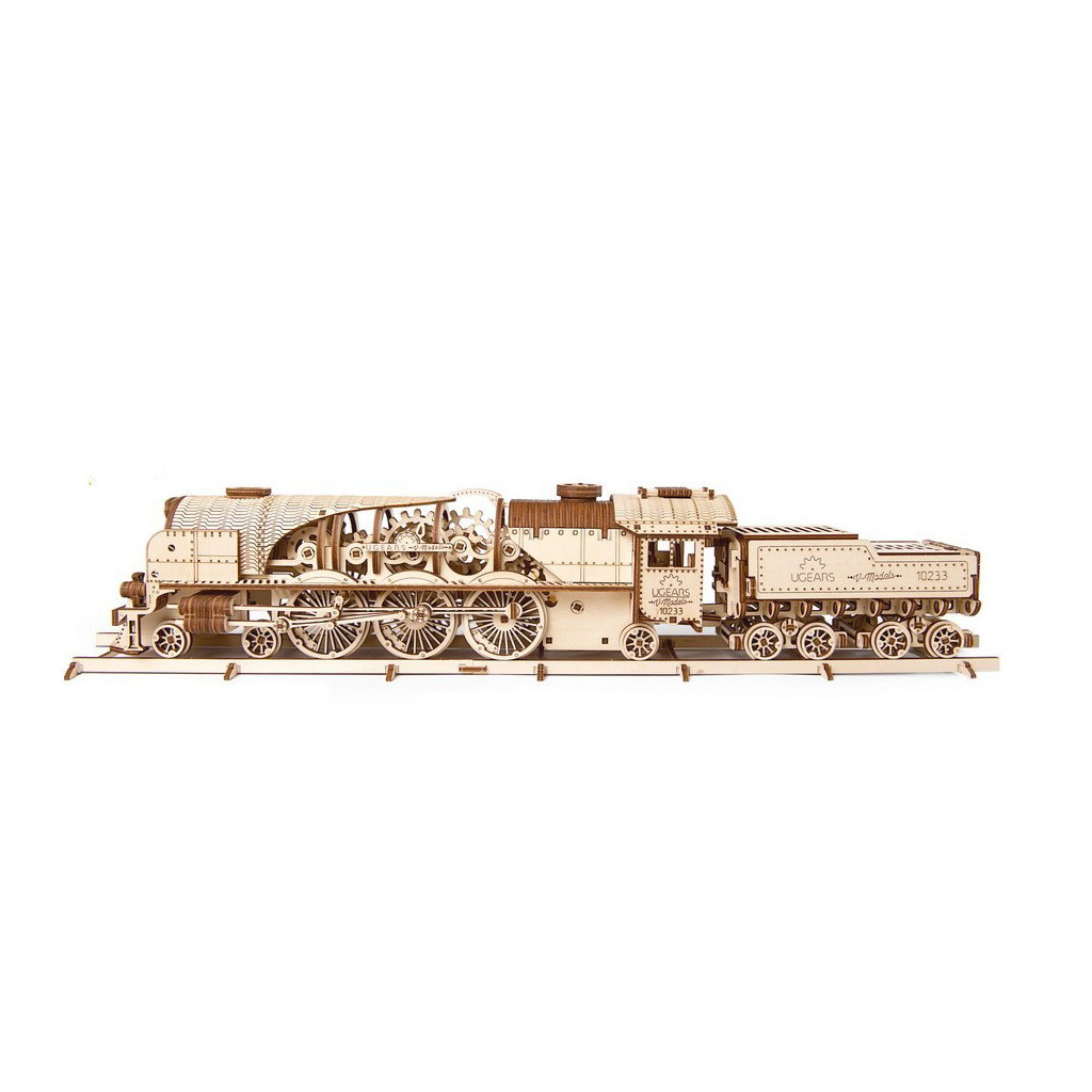 Конструктор Ugears Локомотив з тендером V-Експрес (70058) - изображение 3