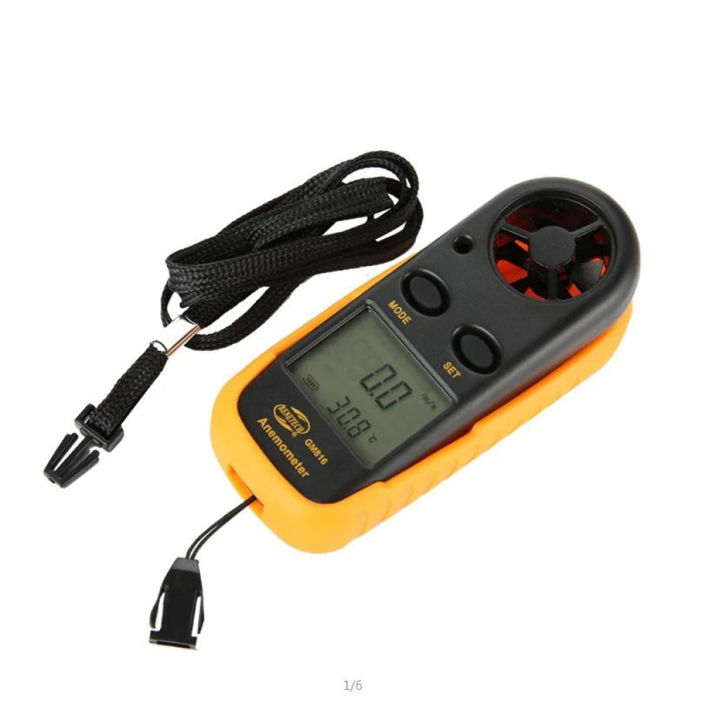 Анемометр Benetech цифровий 0,1-30м/с, -10-45°C (GM816) - зображення 2