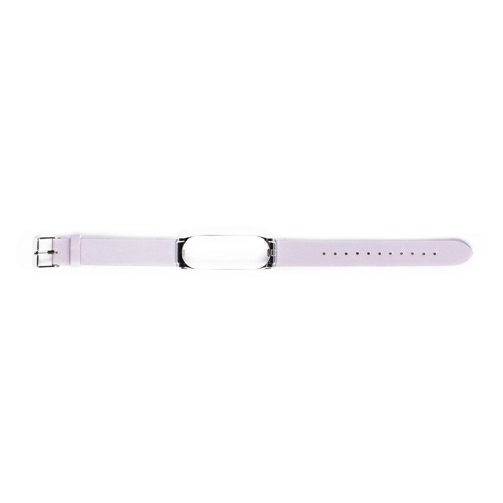 Ремінець до фітнес браслета XoKo Leather для Xiaomi Mi Band 3/4 Light Pink (XK-XM-LT-LPNK) - зображення 1