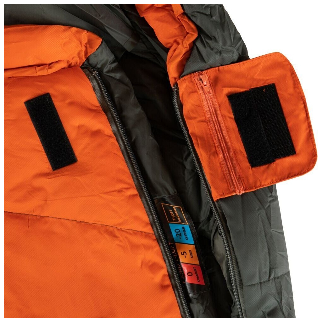 Спальний мішок Tramp Fjord Regular Orange/Grey R (UTRS-049R-R) - изображение 6
