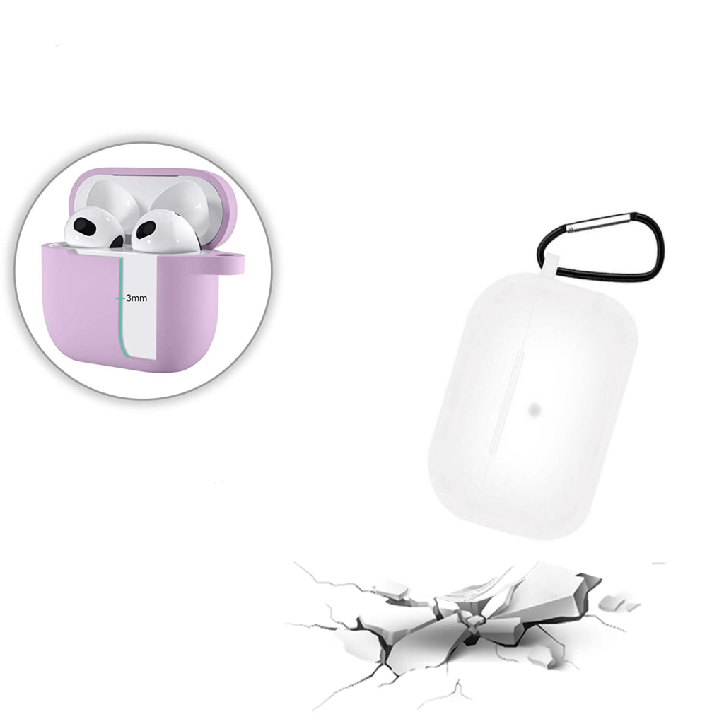 Чохол для навушників BeCover Silicon для Apple AirPods (3nd Gen) Transparancy (707232) - изображение 4