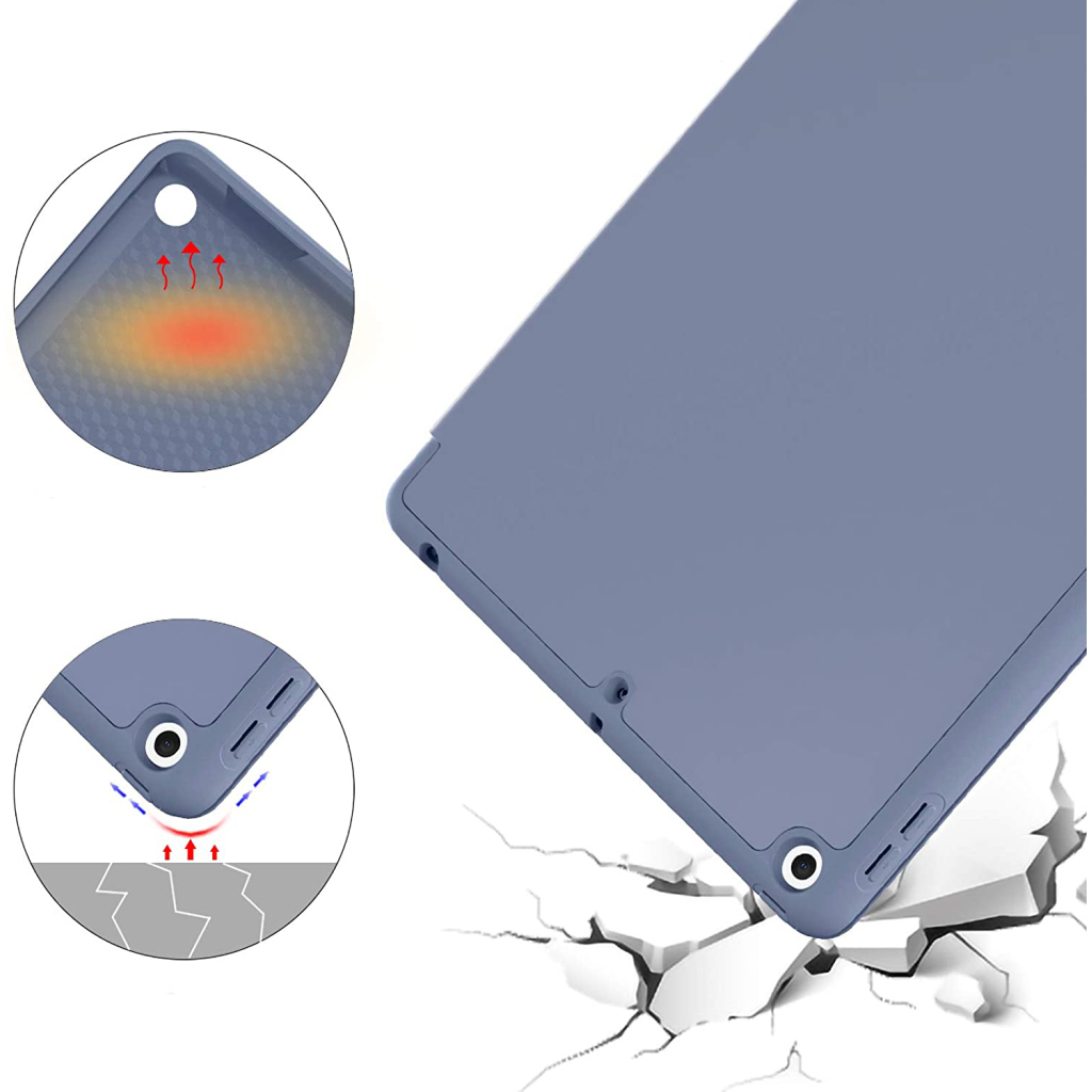 Чохол до планшета BeCover Tri Fold Soft TPU Silicone Apple iPad Air 4 10.9 2020/2021 Purple (706873) - зображення 4