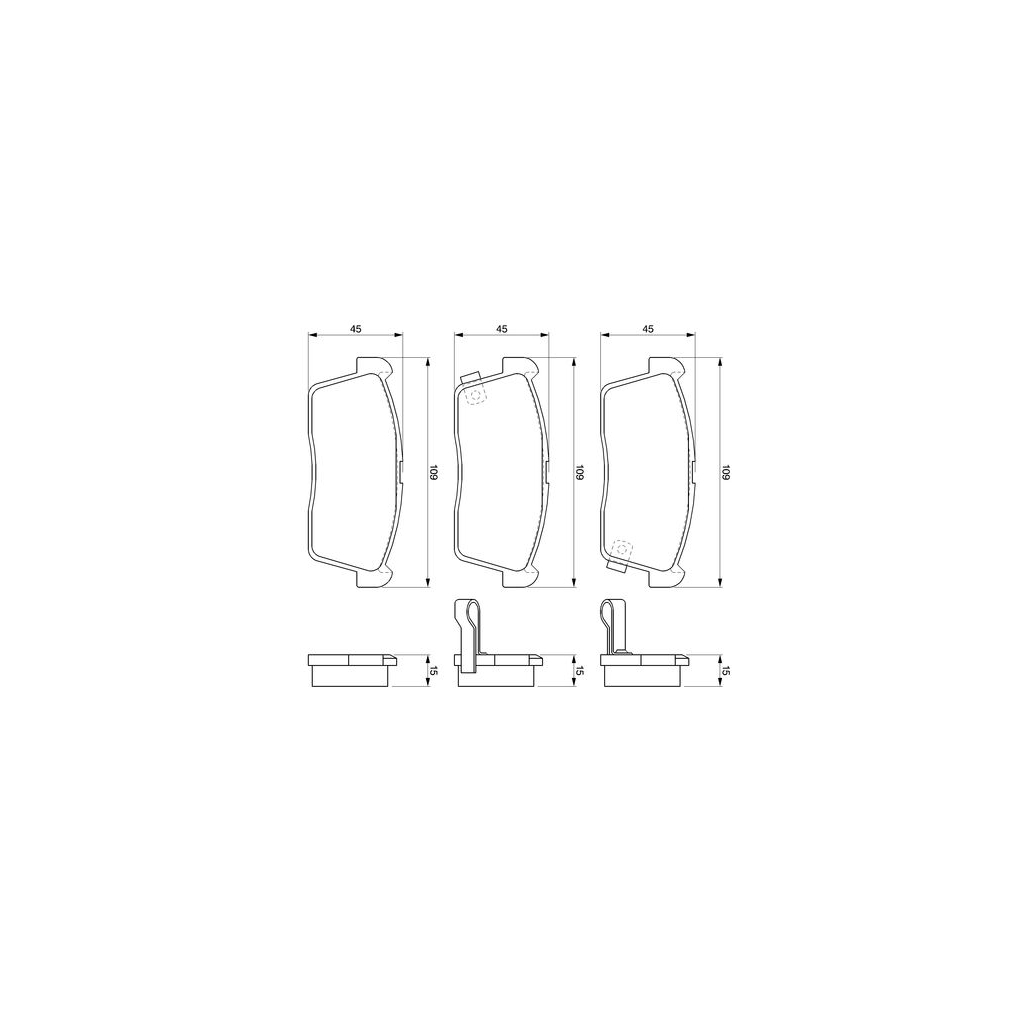 Гальмівні колодки Bosch 0 986 424 695 - зображення 4