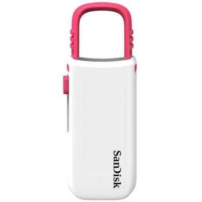 USB флеш накопичувач SanDisk 16GB Cruzer U White/Pink USB 2.0 (SDCZ59-016G-B35WP) - зображення 1