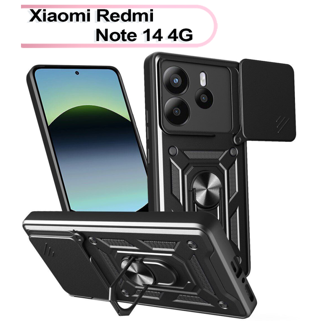 Чохол до мобільного телефона BeCover Military Xiaomi Redmi Note 14 4G Black (713451) - изображение 1