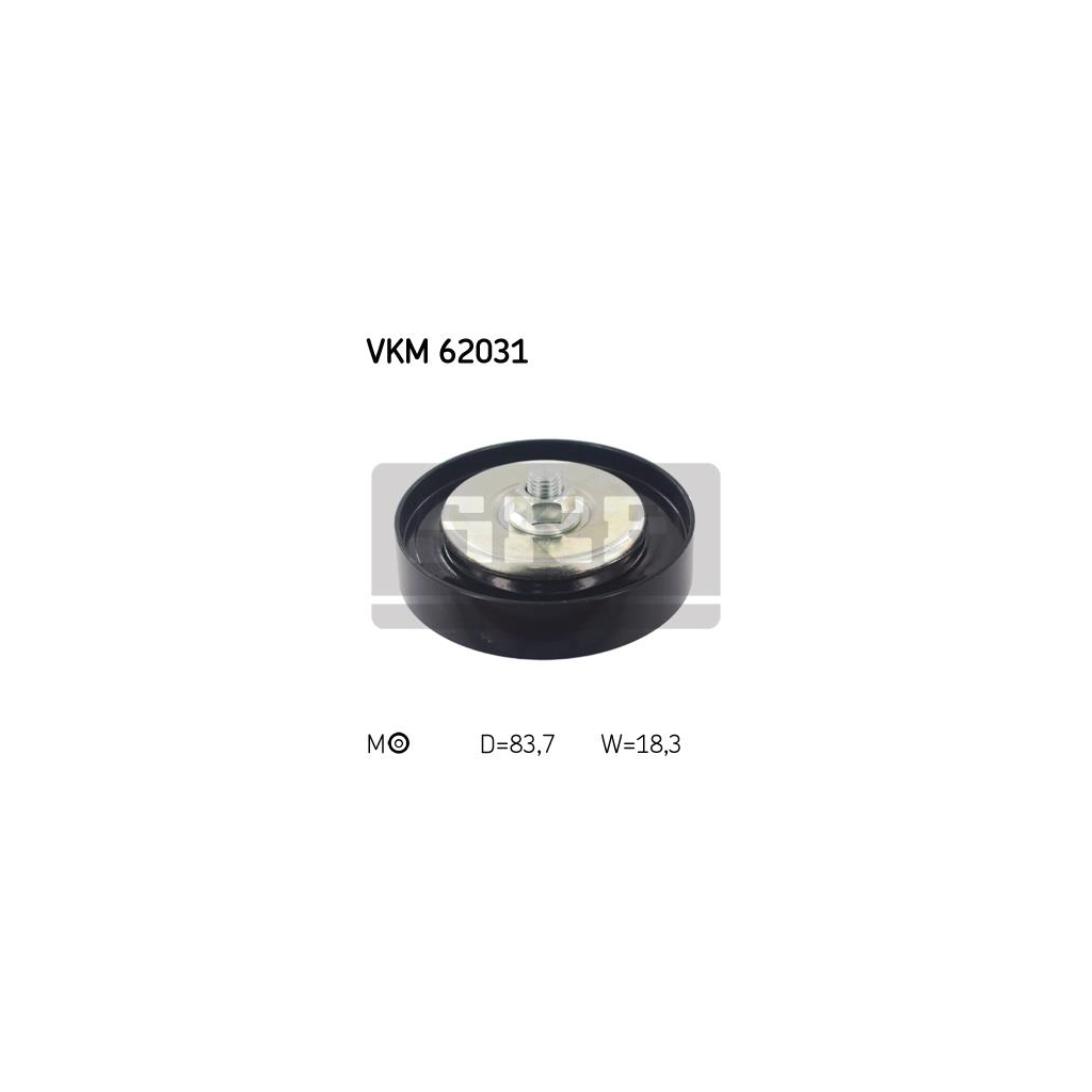 Ролик натягувача ременя SKF VKM 62031 - зображення 1