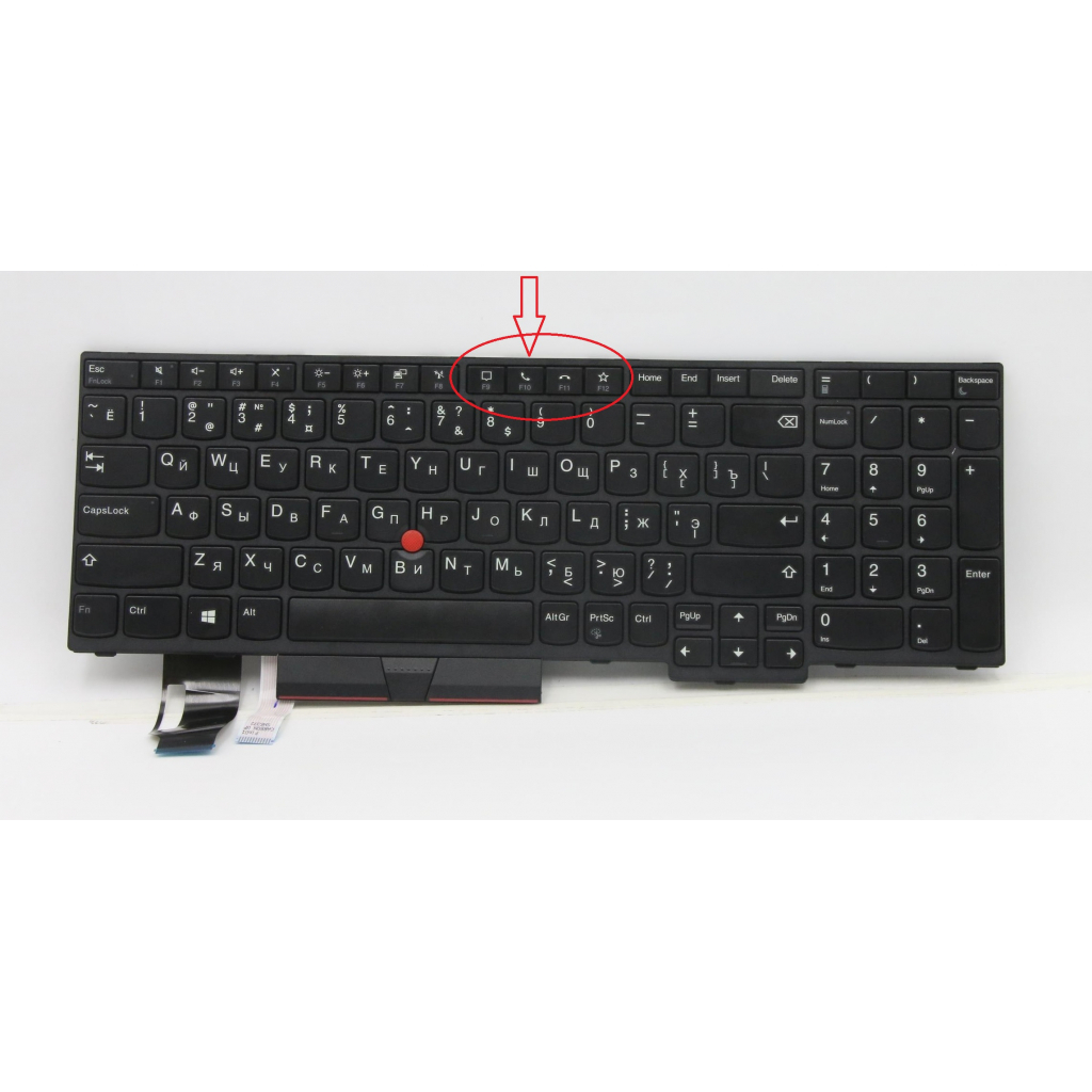 Клавіатура ноутбука Lenovo ThinkPad T15 Gen1/Gen2 черн с черн ТП UA (A46203) - зображення 1