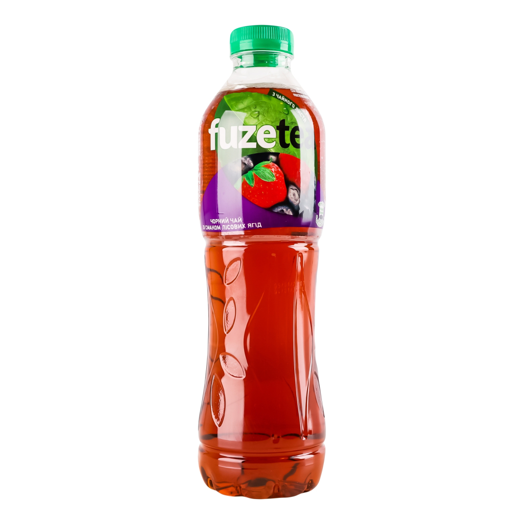 Напій Fuzetea Чай холодний чорний Зі смаком лісових ягід 1 л (5449000276926) - изображение 1
