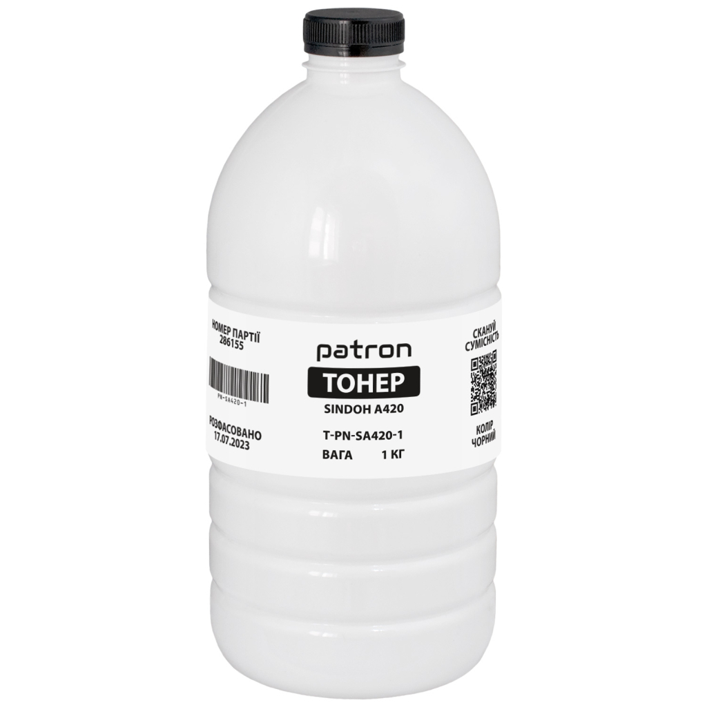 Тонер Pantum/Sindoh A420, 1 кг Patron (PN-SA420-1) - зображення 1