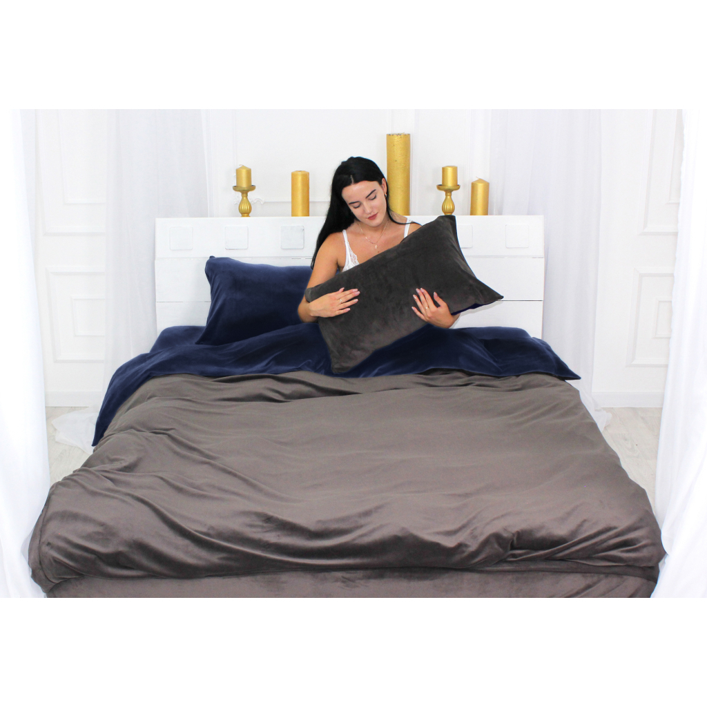 Постільна білизна MirSon Велюр Winter Frost 28-0006 + 28-0003 Arabis Velvet 2х143х210 (2200004009452) - зображення 2