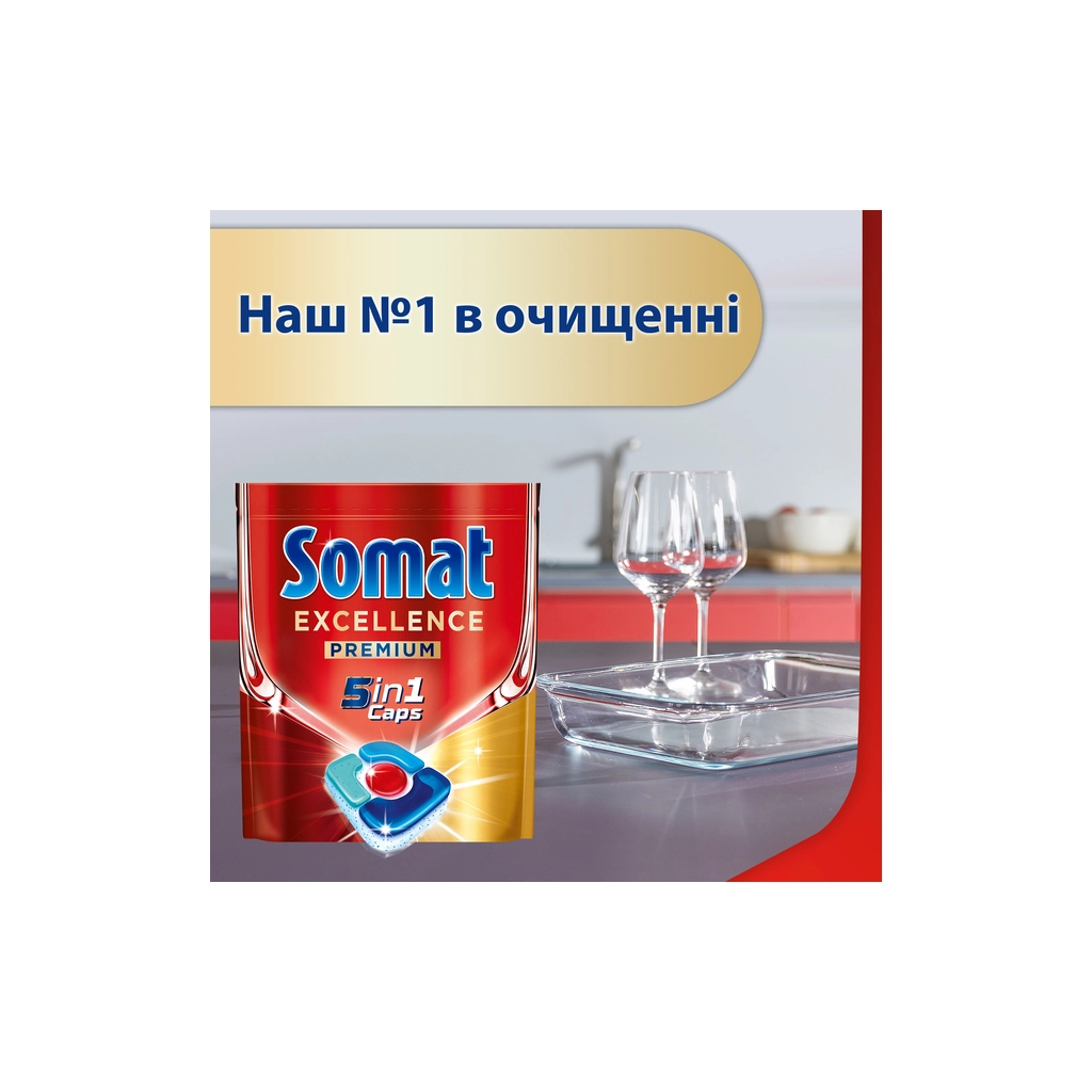 Таблетки для посудомийних машин Somat Excellence 5-в-1 20 шт. (9000101808384) - изображение 3